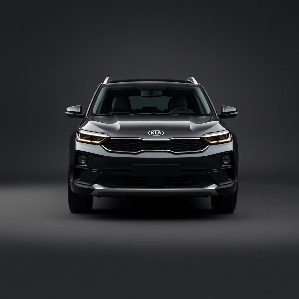 Kia Seltos — studio front three-quarter view, current-generation compact SUV